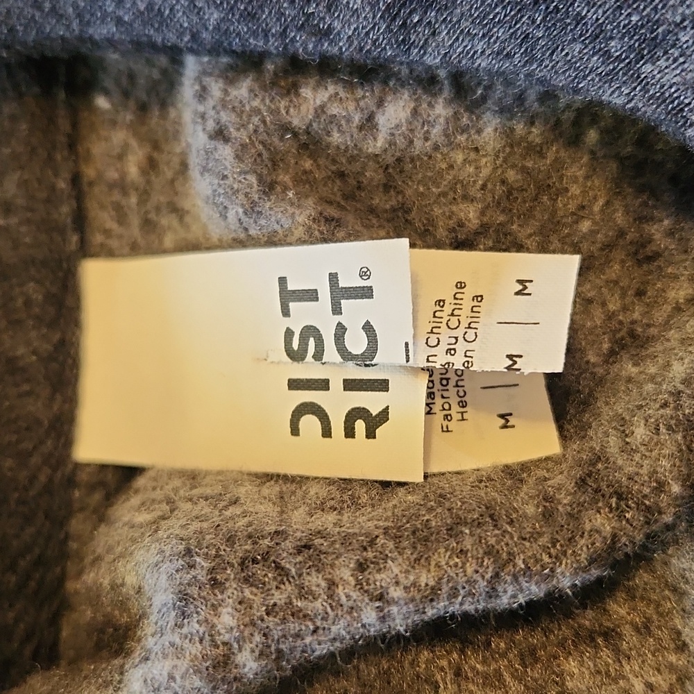 District Dark Gray Hoodie with White and Gold Accents - Picture 2 of 6